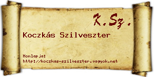 Koczkás Szilveszter névjegykártya